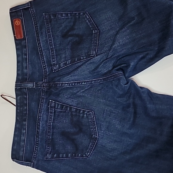 AG ADRIANO GOLDSCHMIED The Club Bootcut Flare Fitted Dark Wash Jeans Denim - Picture 5 of 9